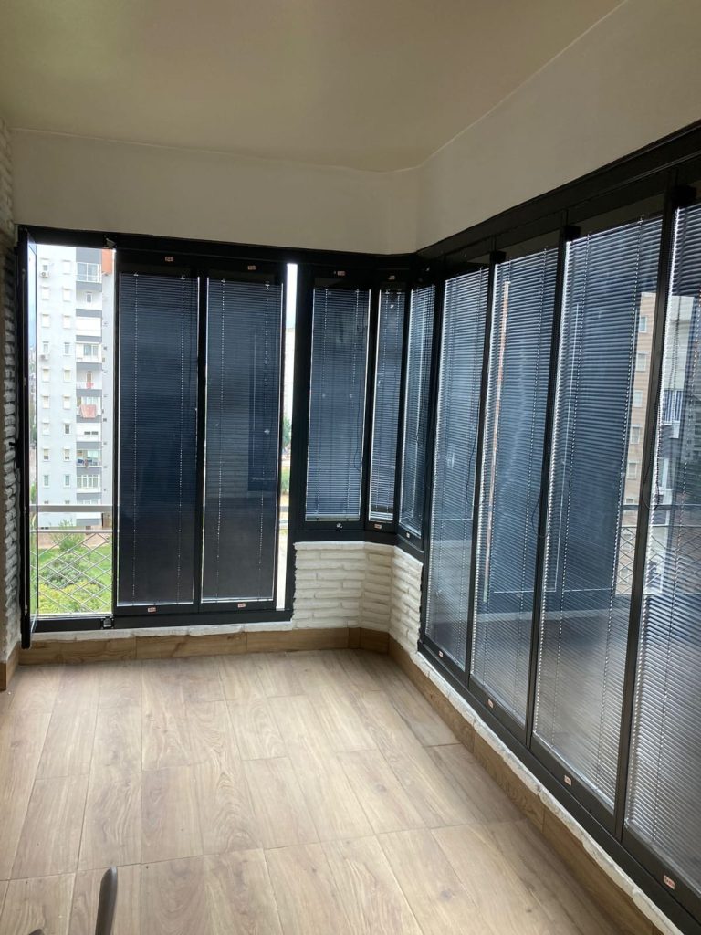Tabur Alüminyum balkon sistemleri tamamlanmış proje